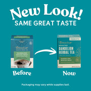Teeccino Dandelion Mocha Mint Roasted Herbal Tea Herbal Tea Dark Cyan 25 tea bags,10 tea bags