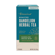 Teeccino Dandelion Mocha Mint Roasted Herbal Tea Herbal Tea Dark Cyan 25 tea bags,10 tea bags