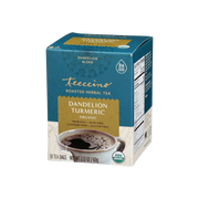 Teeccino Dandelion Turmeric Roasted Herbal Tea Herbal Tea Sea Green 10 tea bags