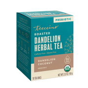 Teeccino Dandelion Coconut Roasted Herbal Tea Herbal Tea Dark Cyan 25 tea bags,10 tea bags