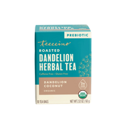 Teeccino Dandelion Coconut Roasted Herbal Tea Herbal Tea Dark Cyan 10 tea bags