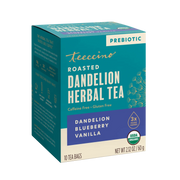 Teeccino Dandelion Blueberry Vanilla Roasted Herbal Tea Herbal Tea Dark Cyan 25 tea bags,10 tea bags