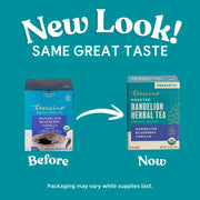 Teeccino Dandelion Blueberry Vanilla Roasted Herbal Tea Herbal Tea Dark Cyan 25 tea bags,10 tea bags
