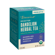 Teeccino Dandelion Blueberry Vanilla Roasted Herbal Tea Herbal Tea Dark Cyan 10 tea bags