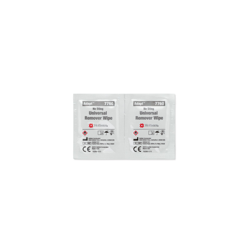 Hollister Hollister Adapt Universal Remover Wipes 50 Medical Supplies Light Gray