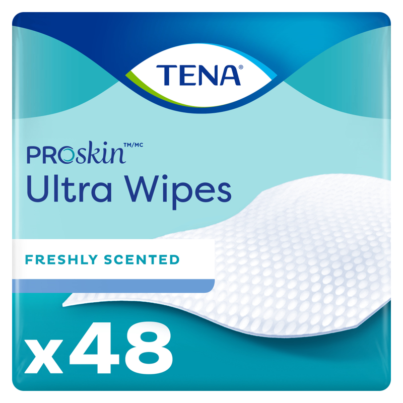 Tena Tena Ultra Washcloths - 48ct Hand Sanitizers & Wipes Light Blue
