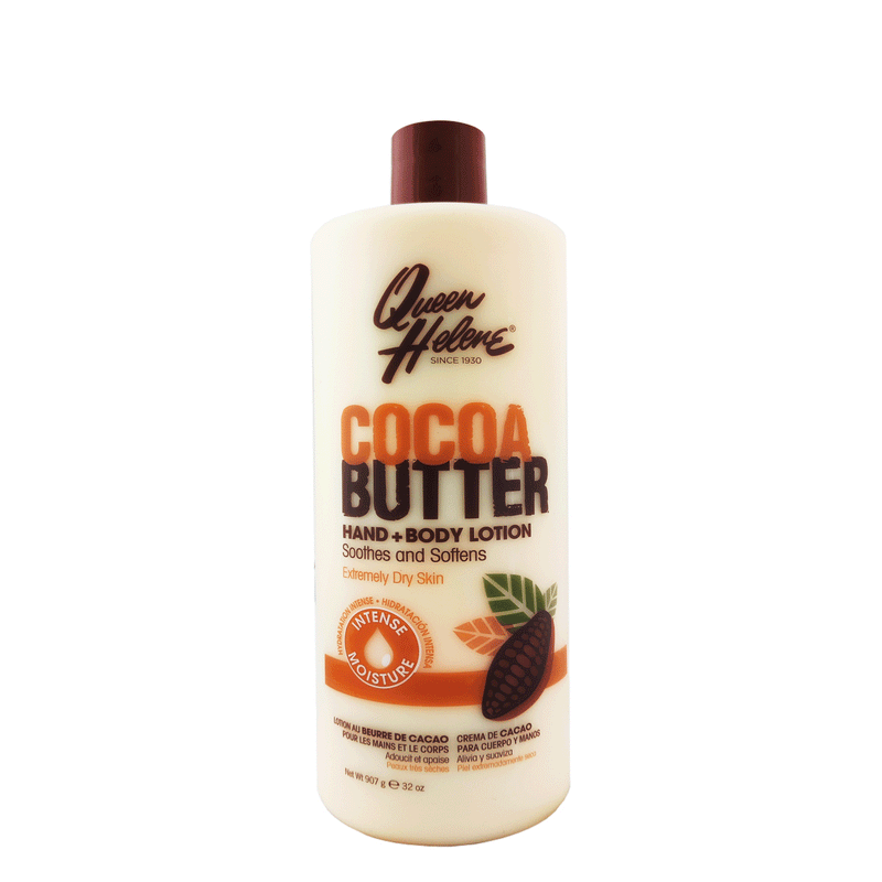 Queen Helene Queen Helene Cocoa Butter Hand + Body Lotion 16 Oz. Bottle Lotion & Moisturizer White Smoke