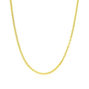 Bids.com 14k Yellow Gold Forsantina Lite Cable Link Chain 1.9mm Necklaces White Smoke 16 / Yellow Gold,18 / Yellow Gold,20 / Yellow Gold