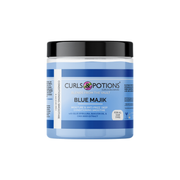 Curls & Potions Blends Blue Majik Leave In & Deep Conditioning Smoothie Conditioner Sky Blue JAR