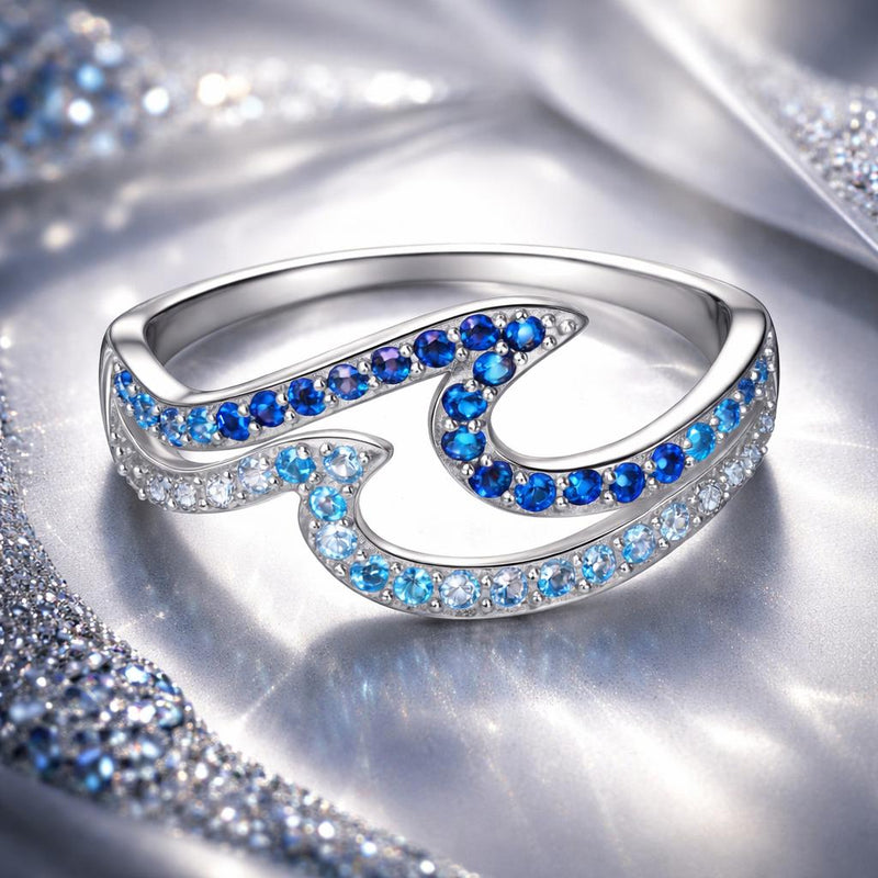 Bids.com 925 Sterling Silver Size 6.0 White Gold Plated CZ Ring for Women Rings White Smoke 6,7,8
