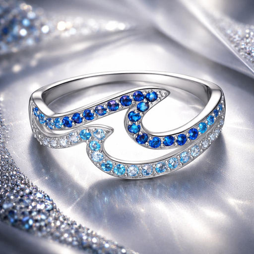 Bids.com 925 Sterling Silver Size 6.0 White Gold Plated CZ Ring for Women Rings White Smoke 6,7,8