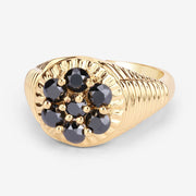 Bids.com 0.91 Carat Genuine Black Diamond .925 Sterling Silver Ring Rings White Smoke size 8.00,size 9.00,size 6.00,size 7.00,size 5.00