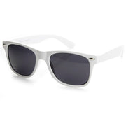 zeroUV Retro Classic Colorized Horned Rim Sunglasses 2395 Sunglasses White Smoke White,Red,Black