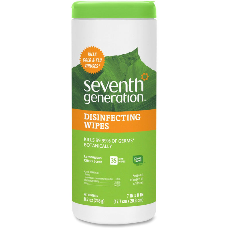 Seventh Generation Seventh Generation Lemongrass Citrus Scent Disinfecting Wipes Hand Sanitizers & Wipes Lavender