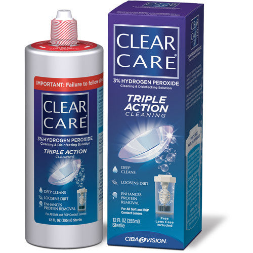 Clear Care Clear Care Triple Action Cleaning And Disinfecting Solution Jewelry Cleaning & Care White Smoke