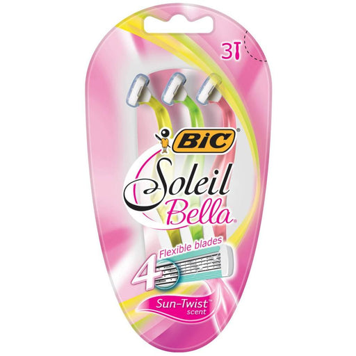 BiC BiC Bi C Soleil Citrus Scented 4 Blades Razors Shaving & Grooming White Smoke