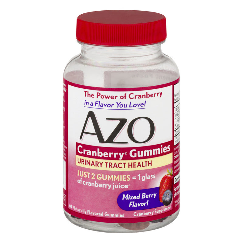 Azo AZO Urinary Tract Health Gummies – 40 Count (Mixed Berry) Vitamins & Supplements White Smoke