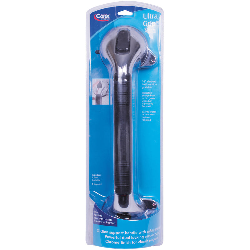 Carex Carex Chrome Ultra Grip Bath Handle - 16" Bathroom Accessories Dark Cyan