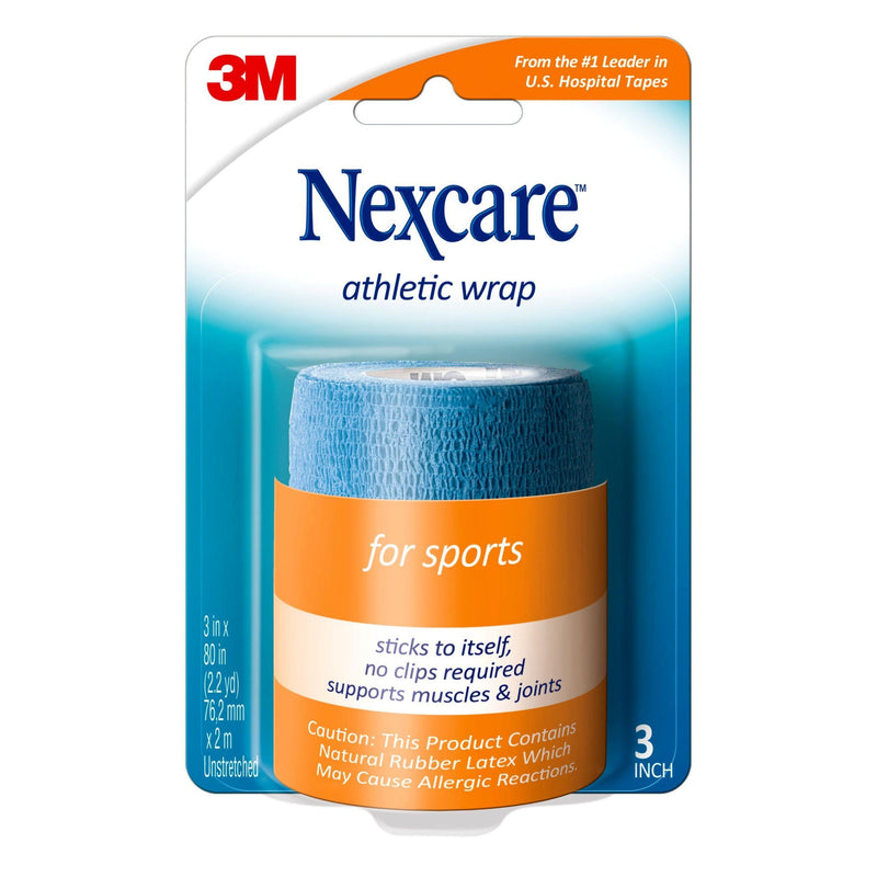 Nexcare Nexcare Athletic Wrap Blue Tape, 3 Tortillas & Wraps White Smoke