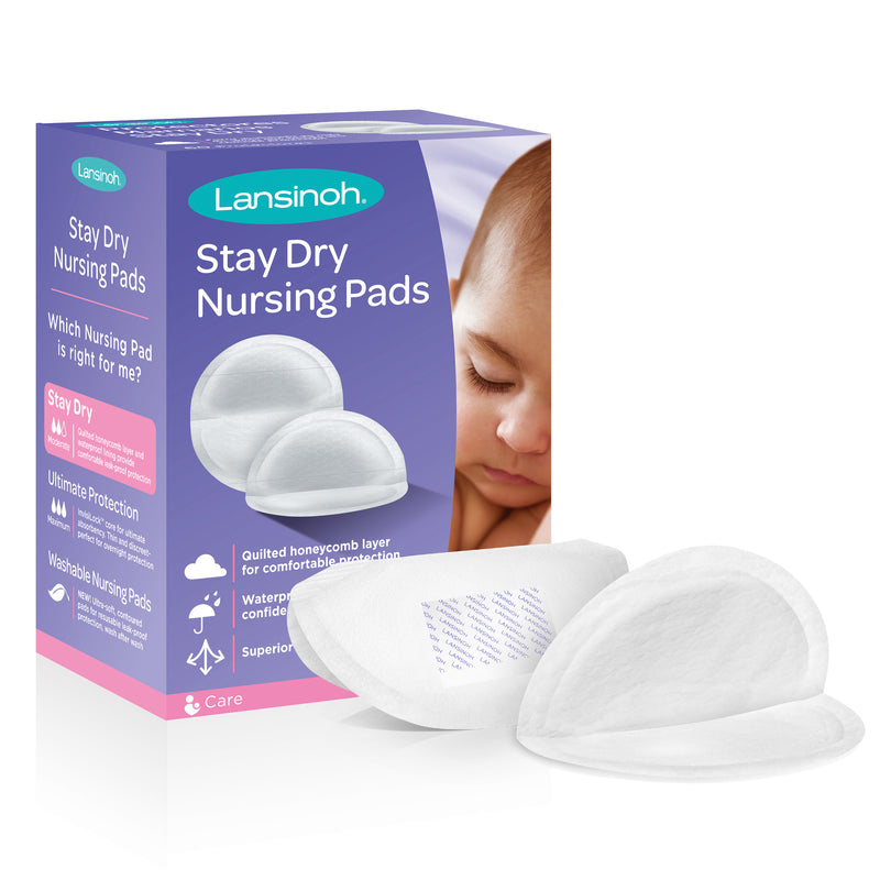 Lansinoh Lansinoh Stay Dry Disposable Nursing Pads, 60ct Nursing & Feeding White Smoke