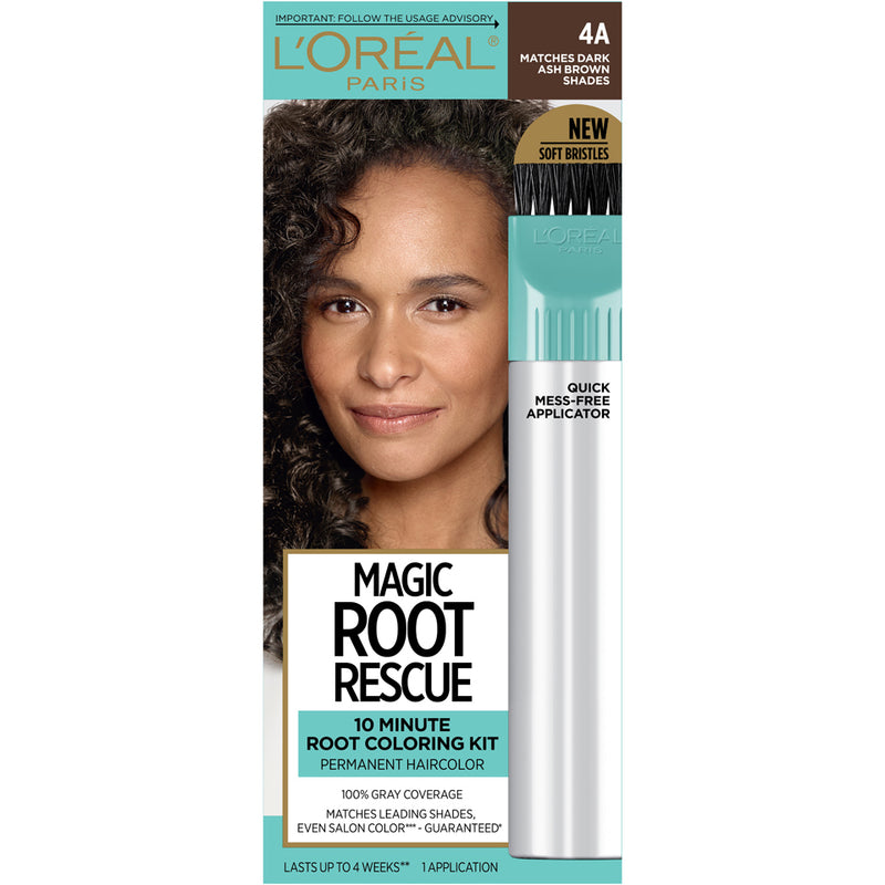 L'Oreal Paris L'Oreal Paris Magic Root Rescue 10 Minute Hair Coloring, 4A Dark Ash Brown, 1 Kit Hair Color White Smoke