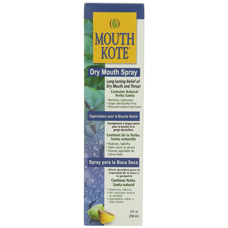 Mouth Kote Mouth Kote Oral Moisturizer Spray For Dry Lemon-Lime - 8 Oz Oral Care Dark Gray