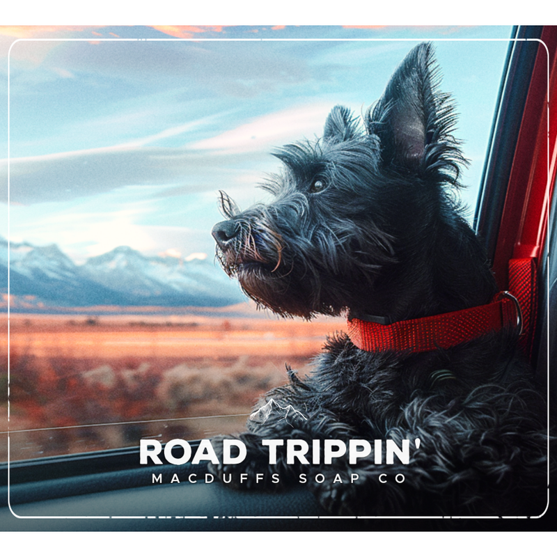 Macduffs Soap Company Macduffs Soap Co. Road Trippin' Collection Shaving Set Dark Slate Gray Aftershave 100ml