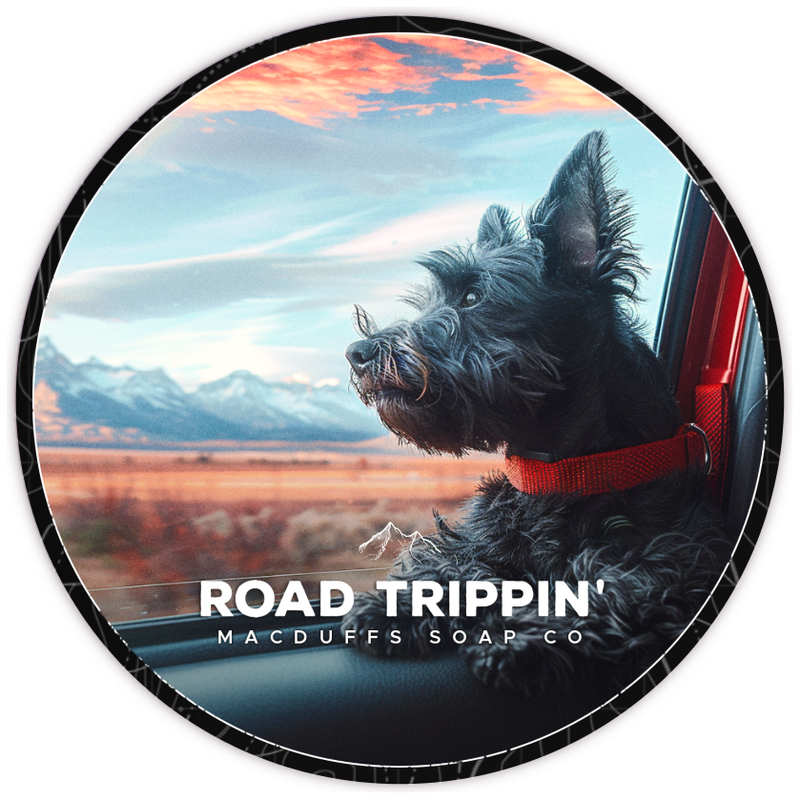 Macduffs Soap Company Macduffs Soap Co. Road Trippin' Collection Shaving Set Light Gray Shaving Soap 120g