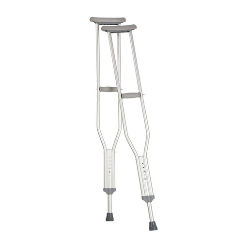 Carex Carex Tall Push Button Aluminum Crutches Crutches White Smoke