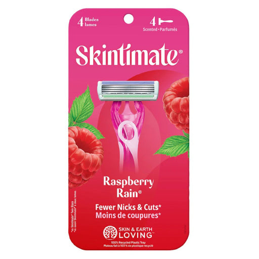 Skintimate Skintimate Razors, Raspberry Rain, 4 Blades Shaving & Grooming Violet Red
