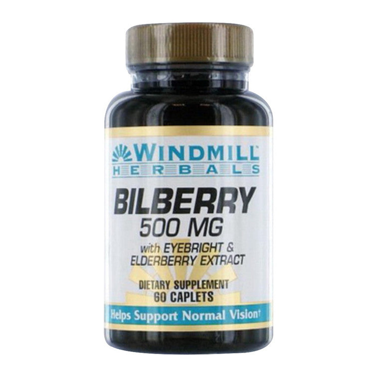 Windmill Windmill Bilberry 500 Mg Capsules Vitamins & Supplements White Smoke