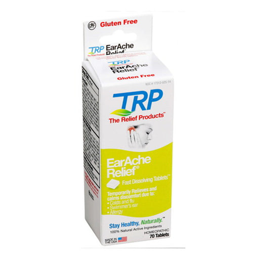 The Relief Products The Relief Products EarAche Fast Dissolving Tablets 70 ct Medicine & Drugs White Smoke