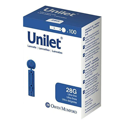 Unilet Unilet Lancets 28G Ultra Thin 100Ct Medicine Cabinets White Smoke