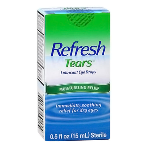 Refresh Refresh Lubricant Eye Drops Tears, 2 Bottles 15ml Medicine Cabinets Lime Green