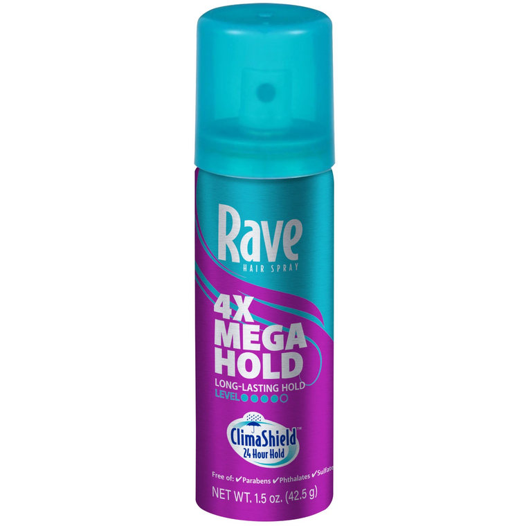 Rave Rave Unscented Hairspray 1.5 Oz. Aerosol Can Personal Care Dark Turquoise