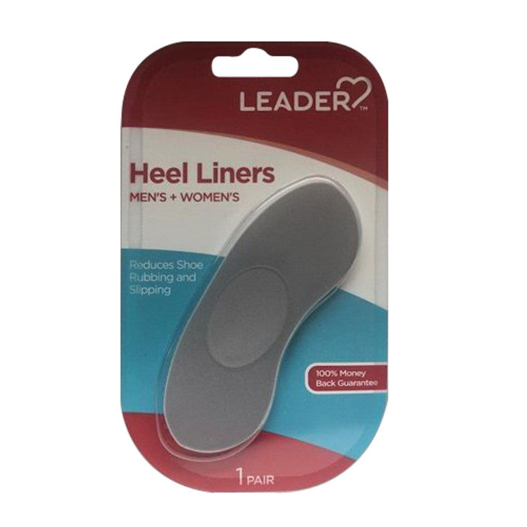 Leader Leader Heel Liners Men And Woman, 1 Pair Insoles & Inserts Dim Gray