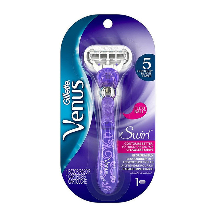 Gillette Gillette Venus Swirl Flexi Ball Trial Pack Razor Shaving & Grooming White Smoke