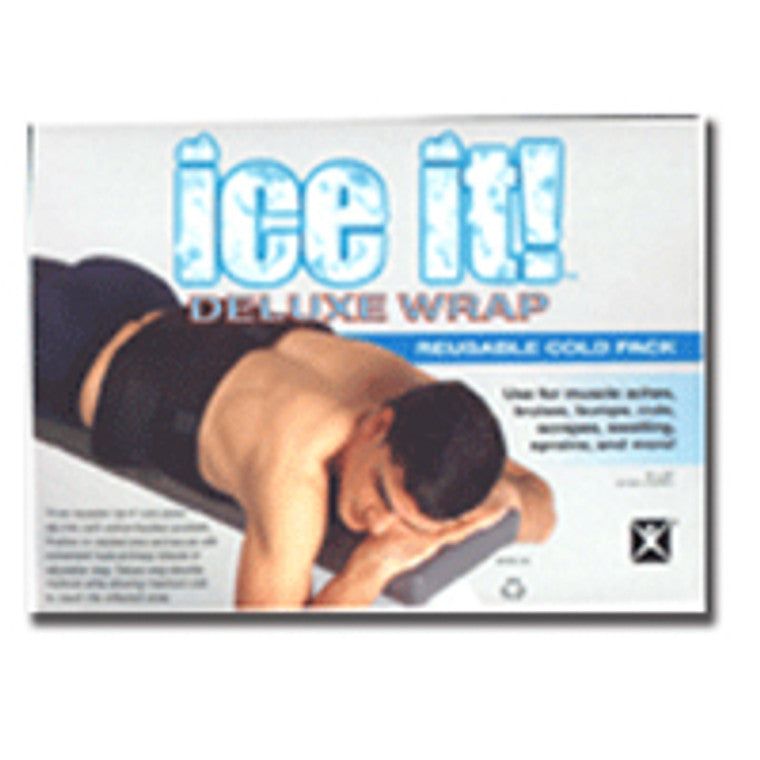 Ice It Ice It Deluxe Wrap System With Cover And Strap, By Battle Creek Equipment Cold Pack, 9 X 20 Inches Health Care Lavender