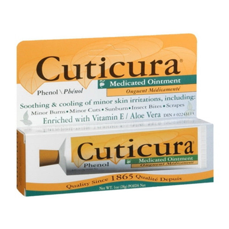 Cuticura Cuticura Medicated Ointment With Phenol, 1 Oz First Aid White Smoke