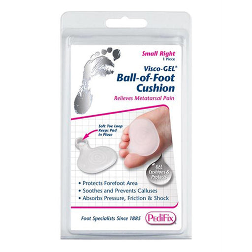 Pedifix Pedifix Visco-Gel Ball of Foot Cushion - Large Right - 1 Piece Foot Care White Smoke