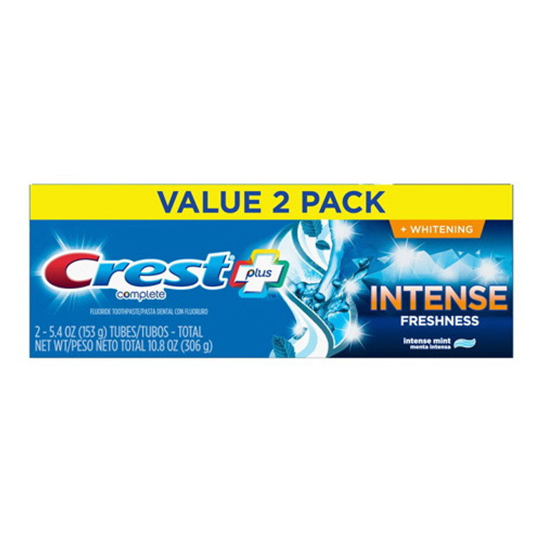 Crest Toothpaste Crest Toothpaste Complete Whitening Plus Intense Freshness 2 X 153 G - Pasta Do Zębów Toothpaste Dark Cyan