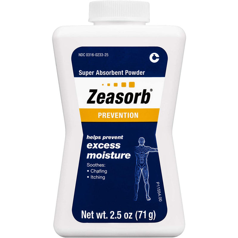 Zeasorb Zeasorb Prevention Super Absorbent Powder, Foot Care, 2.5 Oz Foot Care White Smoke
