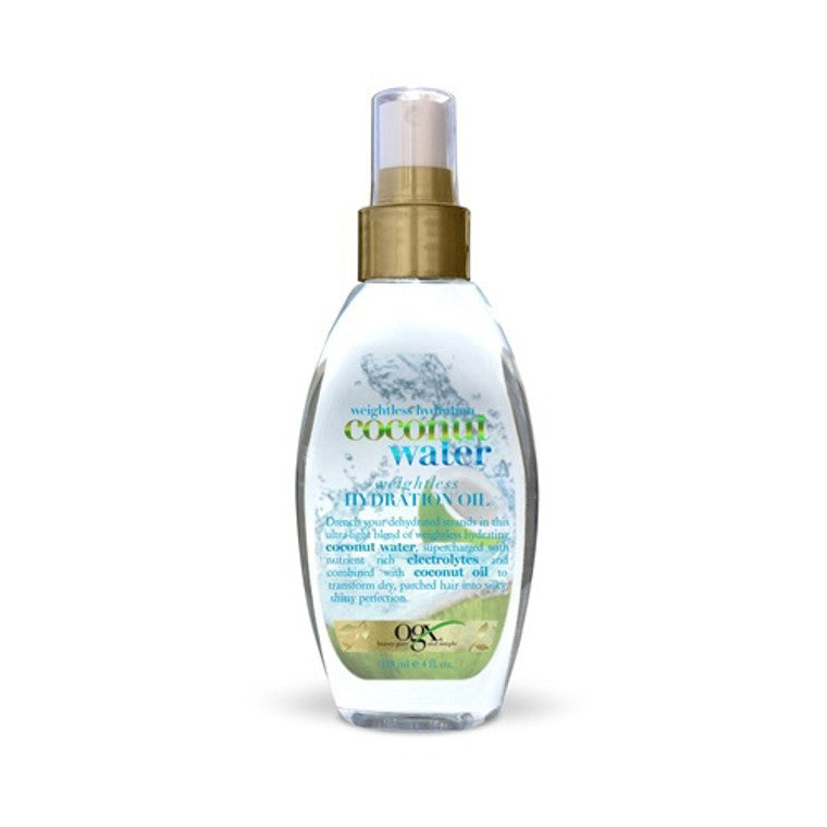 OGX OGX Coconut Water Weightless Hydration Oil - 4 Oz Hair Care White Smoke