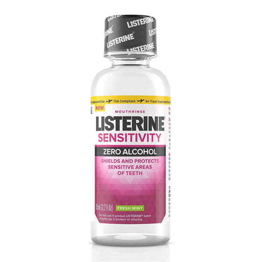 Listerine Listerine Sensitivity Alcohol-Free Mouthwash In Fresh Mint, 3.2 Fl. Oz Mouthwash White Smoke