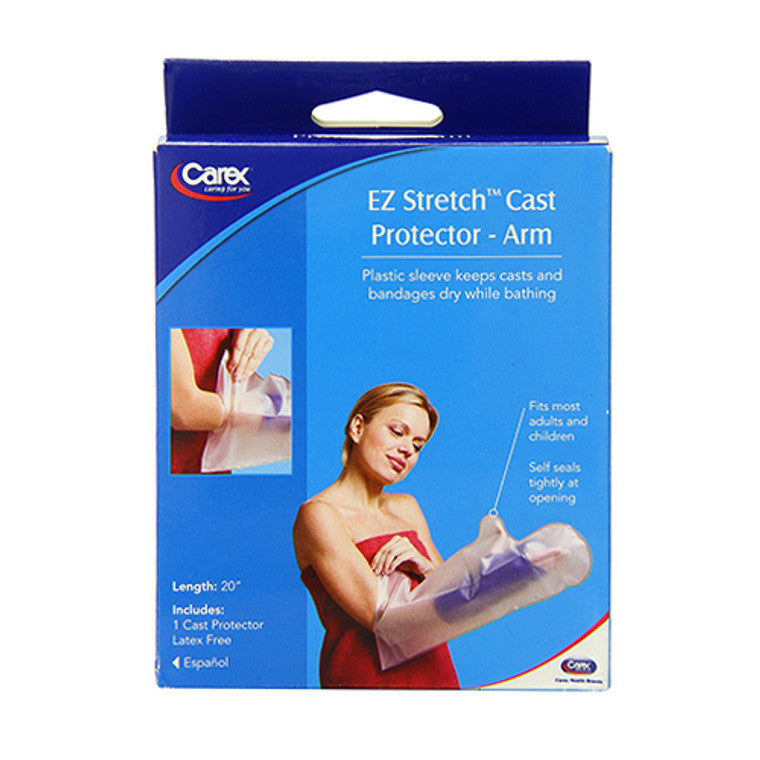 Carex Carex E-z Stretch Cast Protector, Arm Cast & Bandage Protectors Dodger Blue