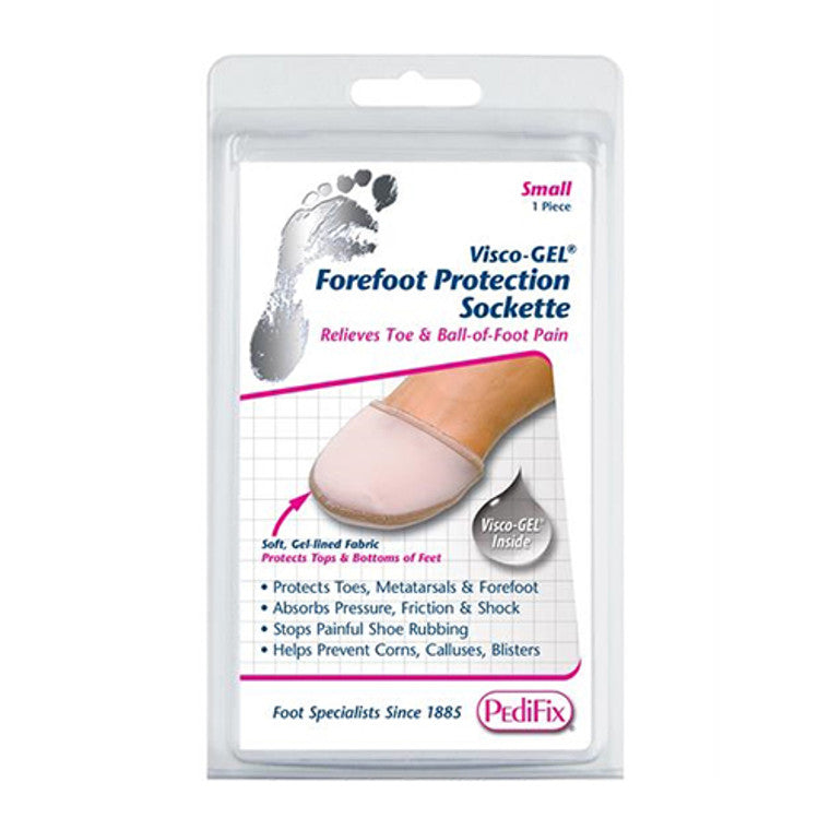PediFix PediFix Forefoot Protection Sockette, Large Foot Care White Smoke