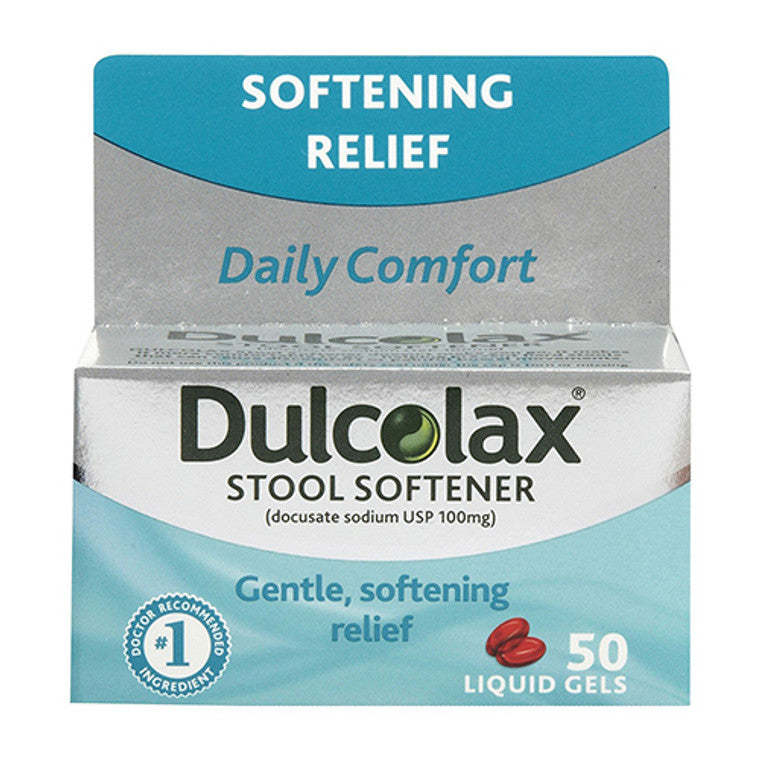 Dulcolax Dulcolax® Stool Softener – 100 mg Liquid Gels (Gradual Relief) Health & Beauty Dark Gray