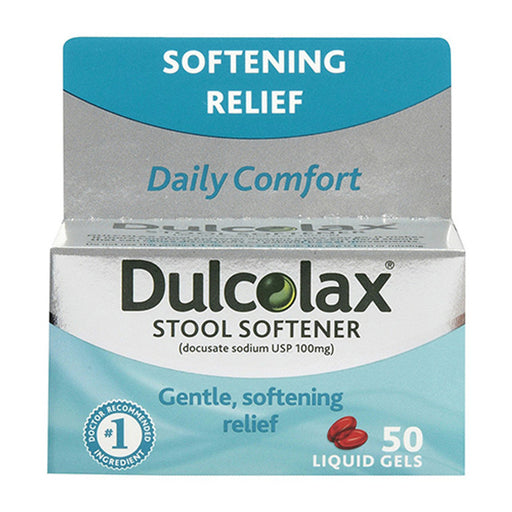Dulcolax Dulcolax® Stool Softener – 100 mg Liquid Gels (Gradual Relief) Health & Beauty Dark Gray