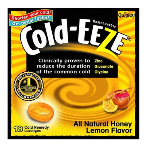 Cold Eeze Cold Eeze Remedy, Lozenges, Honey Lemon Flavor Medicine Cabinets Black