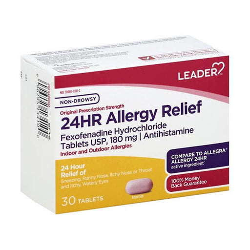Top Selling Items Top Selling Items Leader 24Hour Allergy Relief Tablets 180mg Medicine & Drugs White Smoke